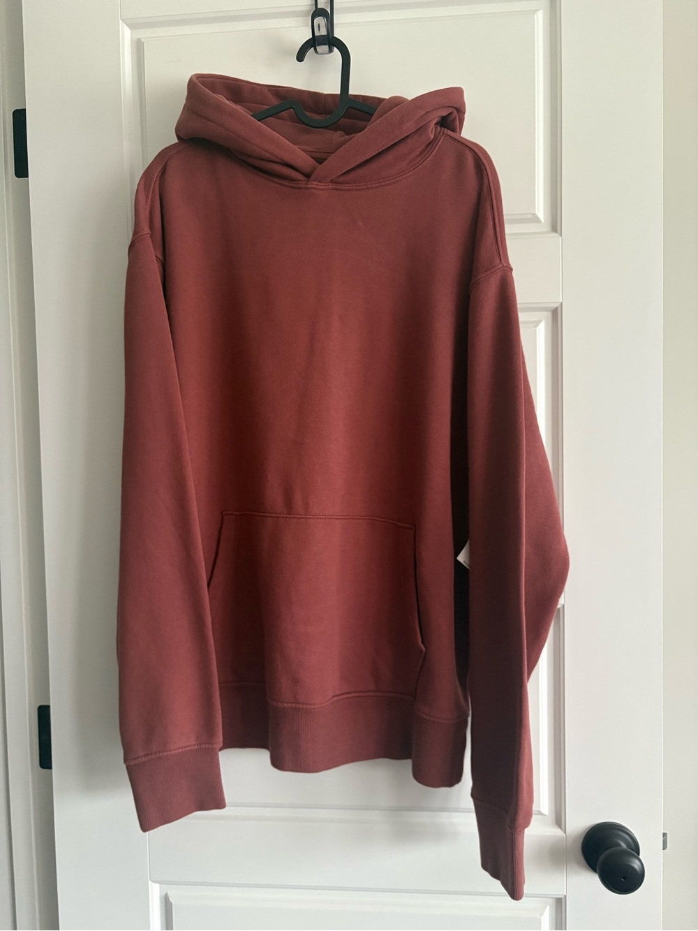 Old Navy Men's Rust Red Pullover Hoodie (L)